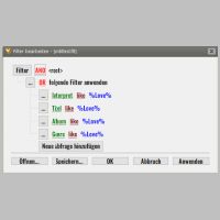 Such- und Filterfunktionen für die Tracks.
